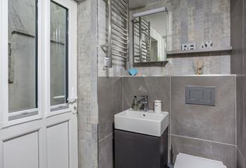 Enjoy warm fluffy towels straight from the heated towel rail after a morning shower.