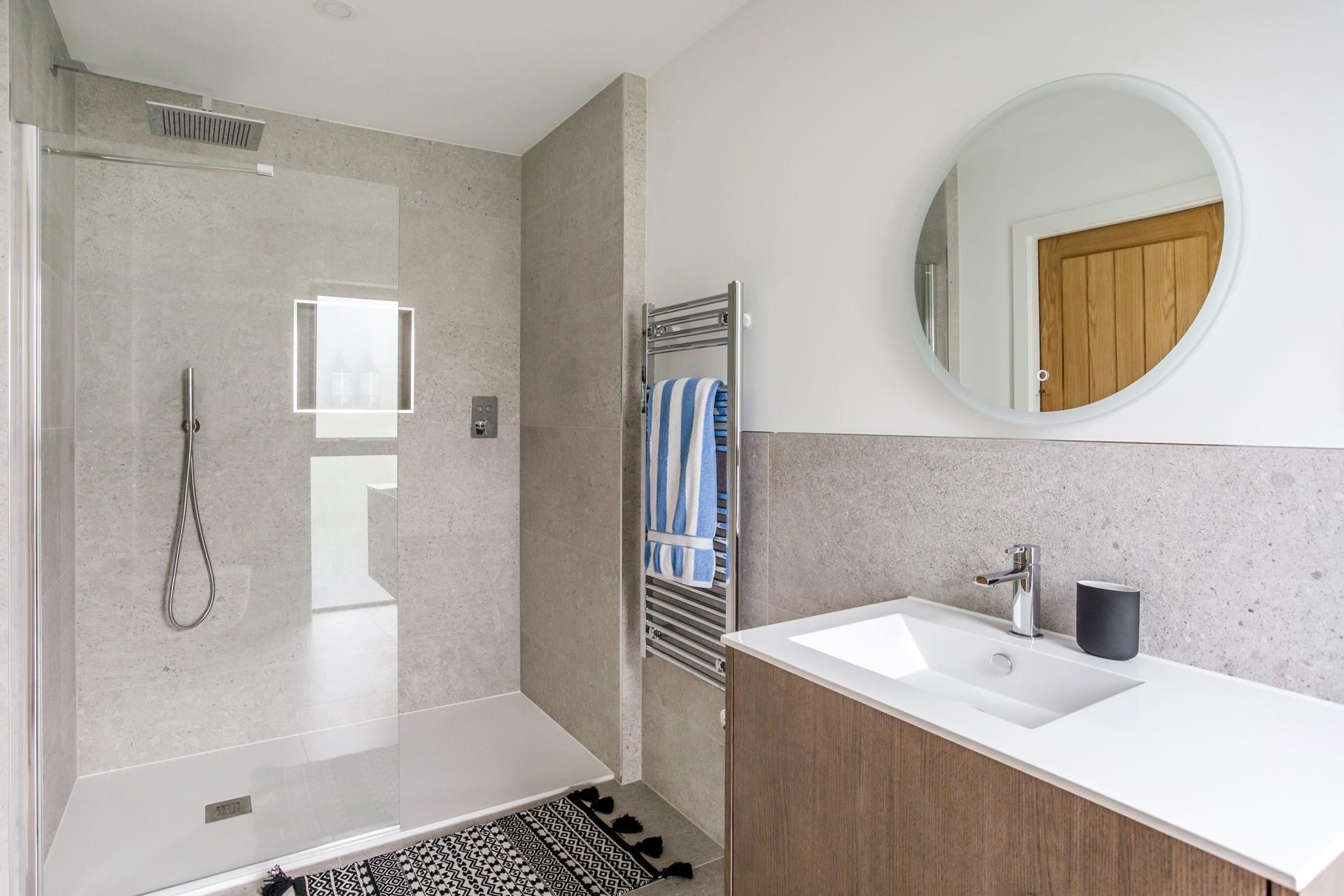 Wash sandy toes and salty hair off after a day on the beach.