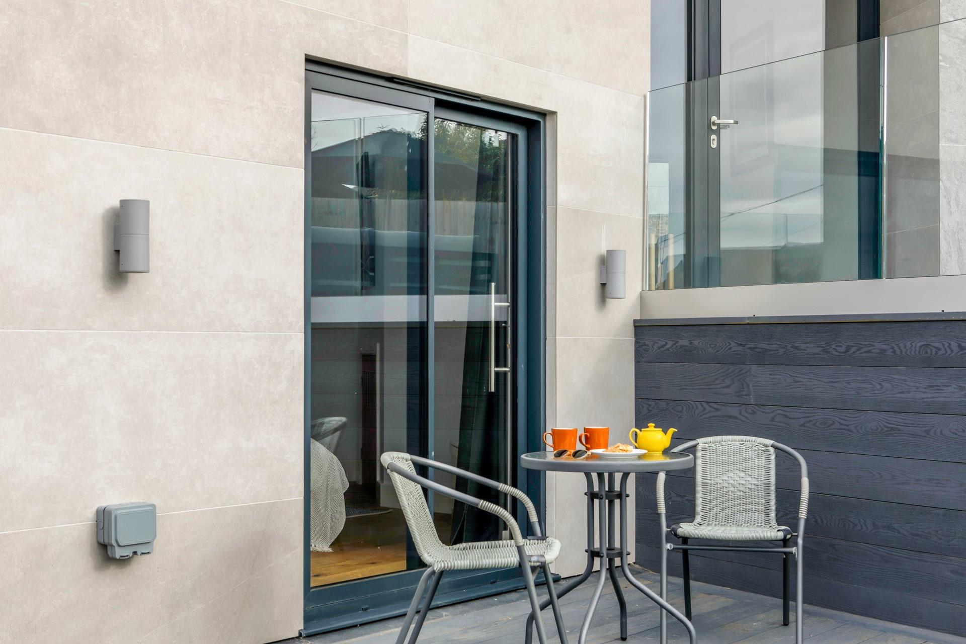 Tuck into fresh pastries alfresco to start the day.