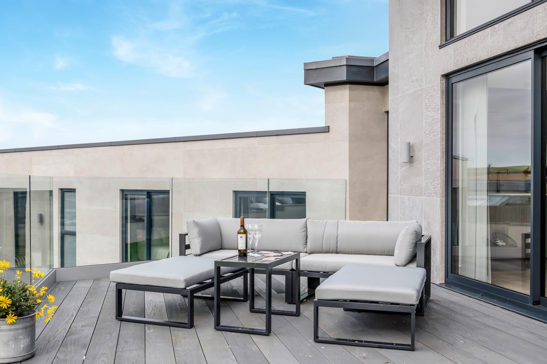 Pour yourself a glass of wine to sip in the afternoon sun.