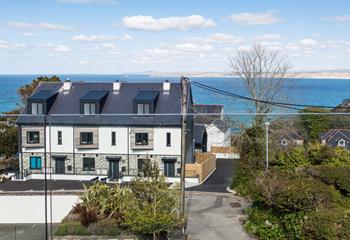 Soak up the views of St Ives Bay from the balcony.