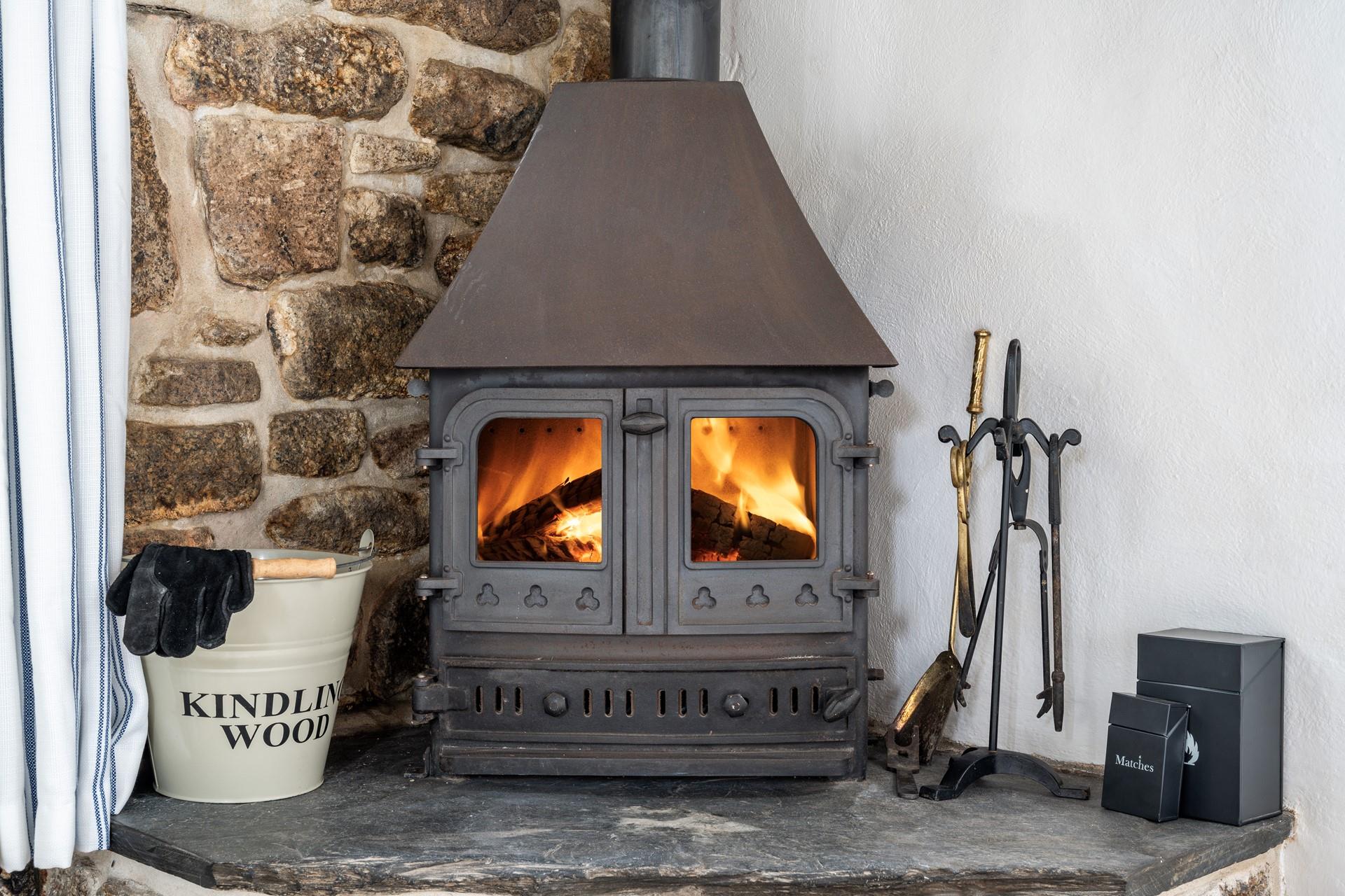 Light the woodburner after a blustery beach walk.