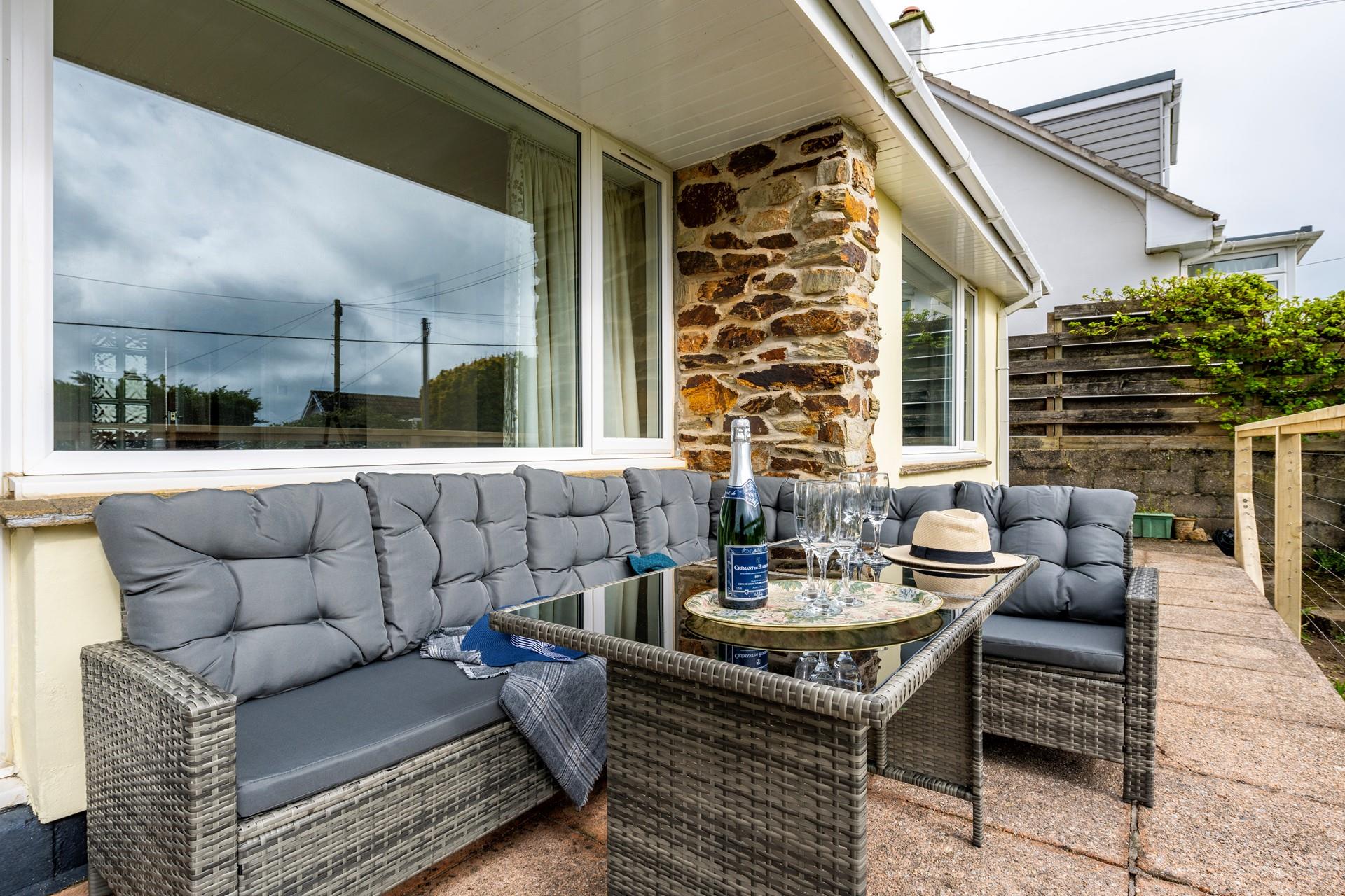 Pour yourself a glass of wine to sip as the sun comes down.