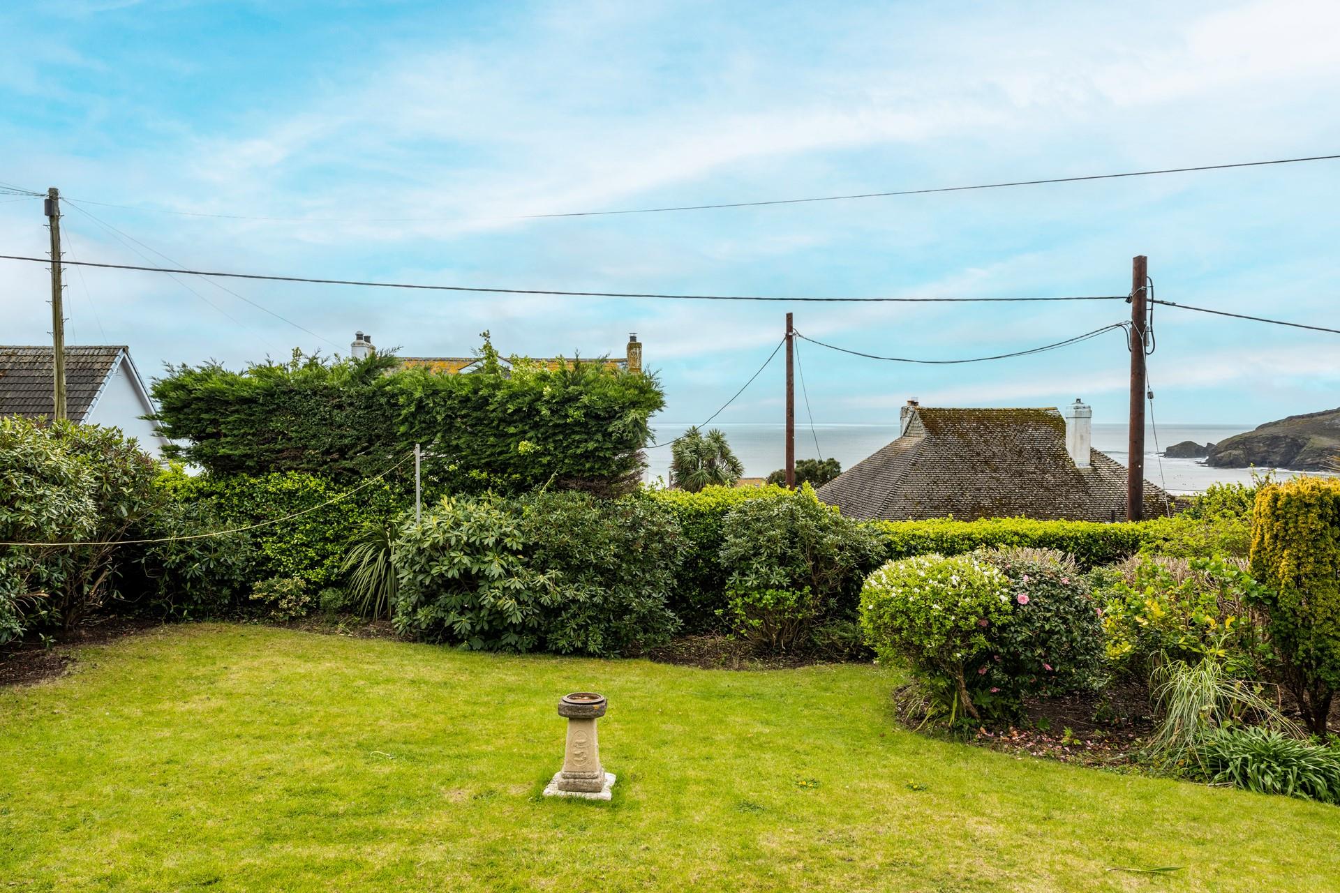 The garden is perfect for soaking up the sun with a cold drink in hand.