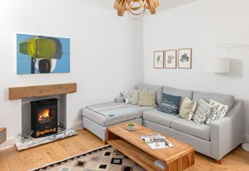 Snuggle up in the cosy sitting room.