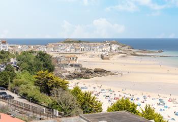Head into town to explore the shops and cafes on the cobbled streets.