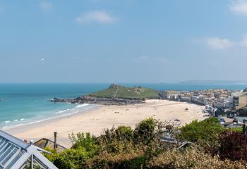 Spend your days relaxing on Porthmeor beach just a short walk away.