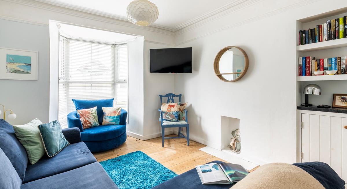 We love the mermaid decor reflecting the name of the charming cottage.