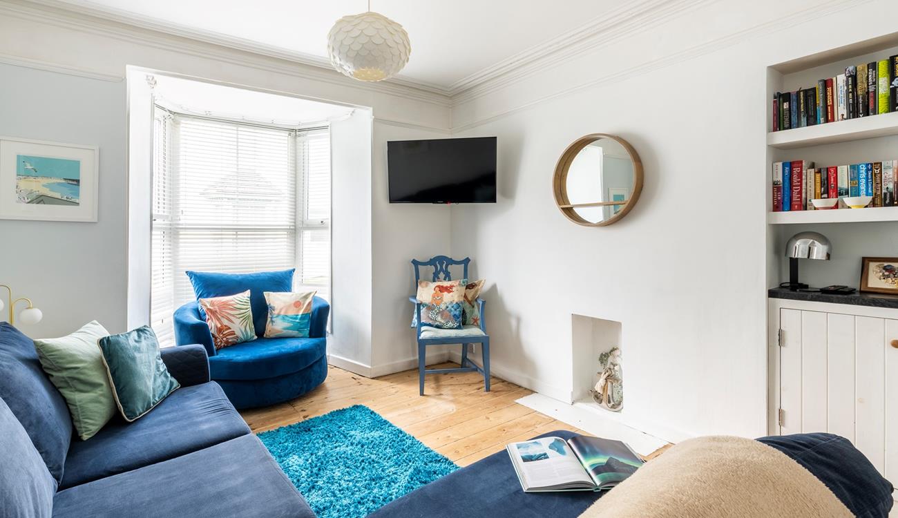 We love the mermaid decor reflecting the name of the charming cottage.