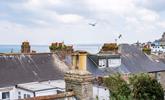 Enjoy sea views over St Ives' quirky rooftops. - Thumbnail Image
