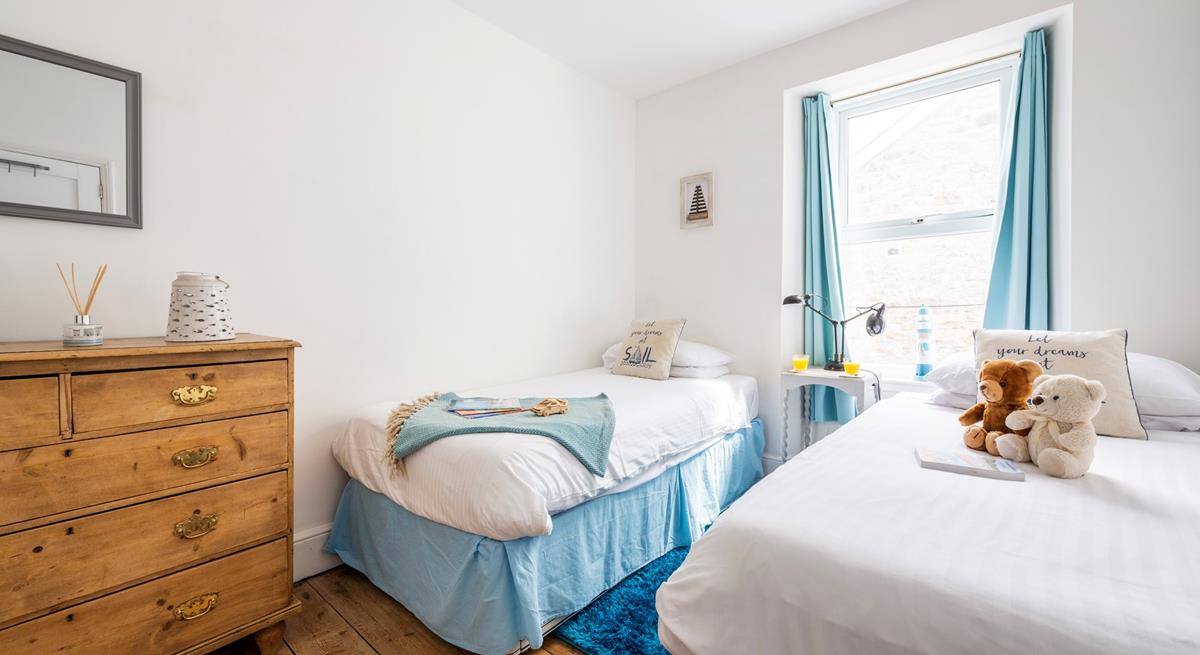 The twin beds are perfect for children to tuck into each night.