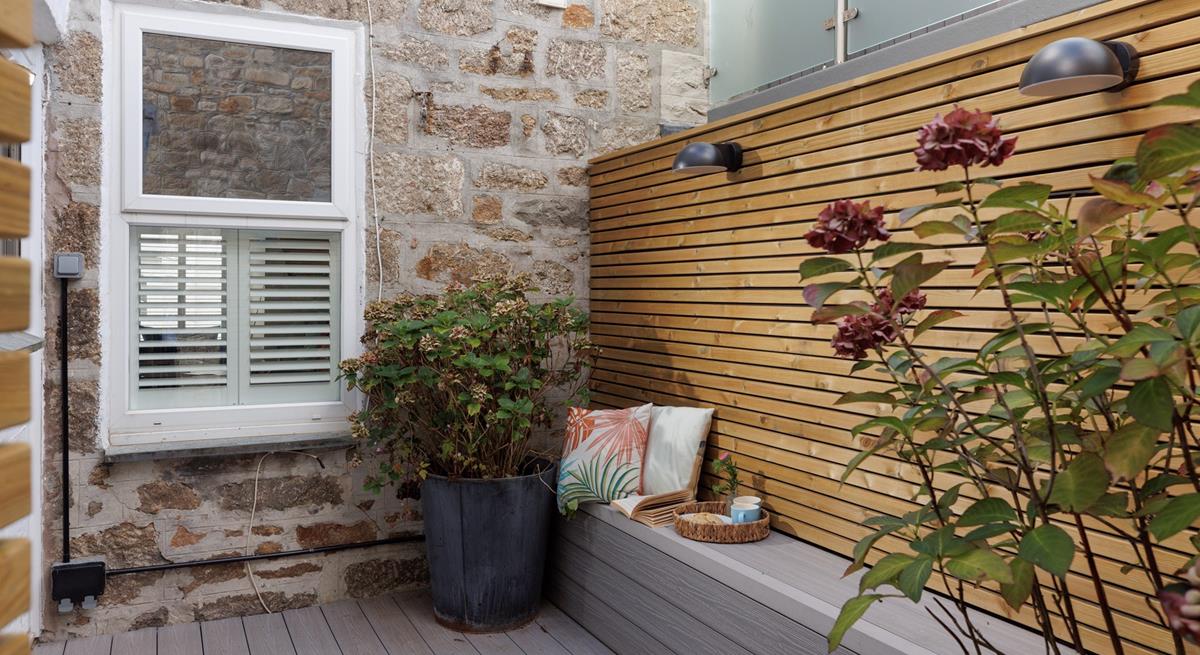 Soak up the sun in the outside courtyard.