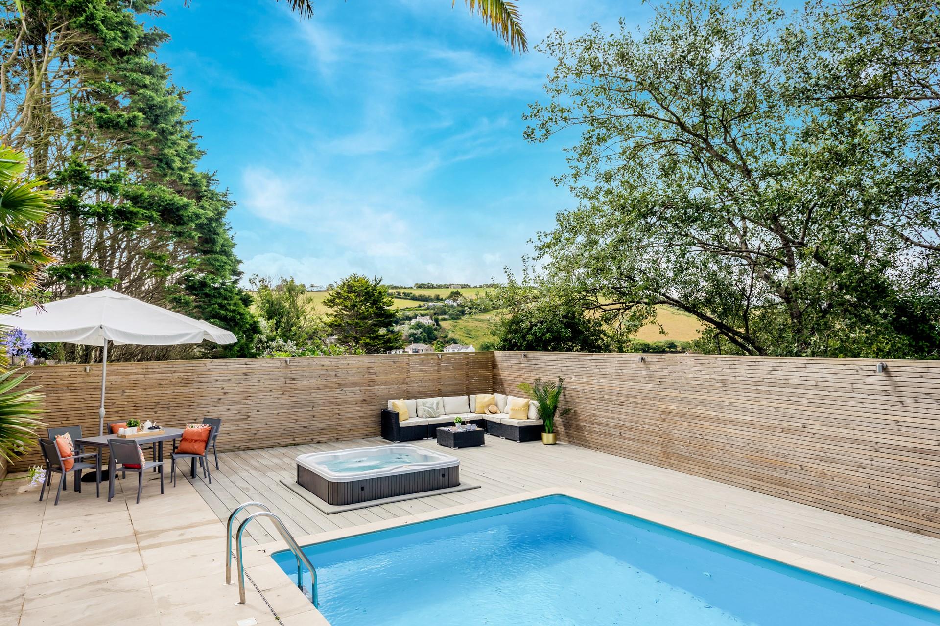 Enjoy long lazy lunches and uninterrupted pool days at this stunning home.
