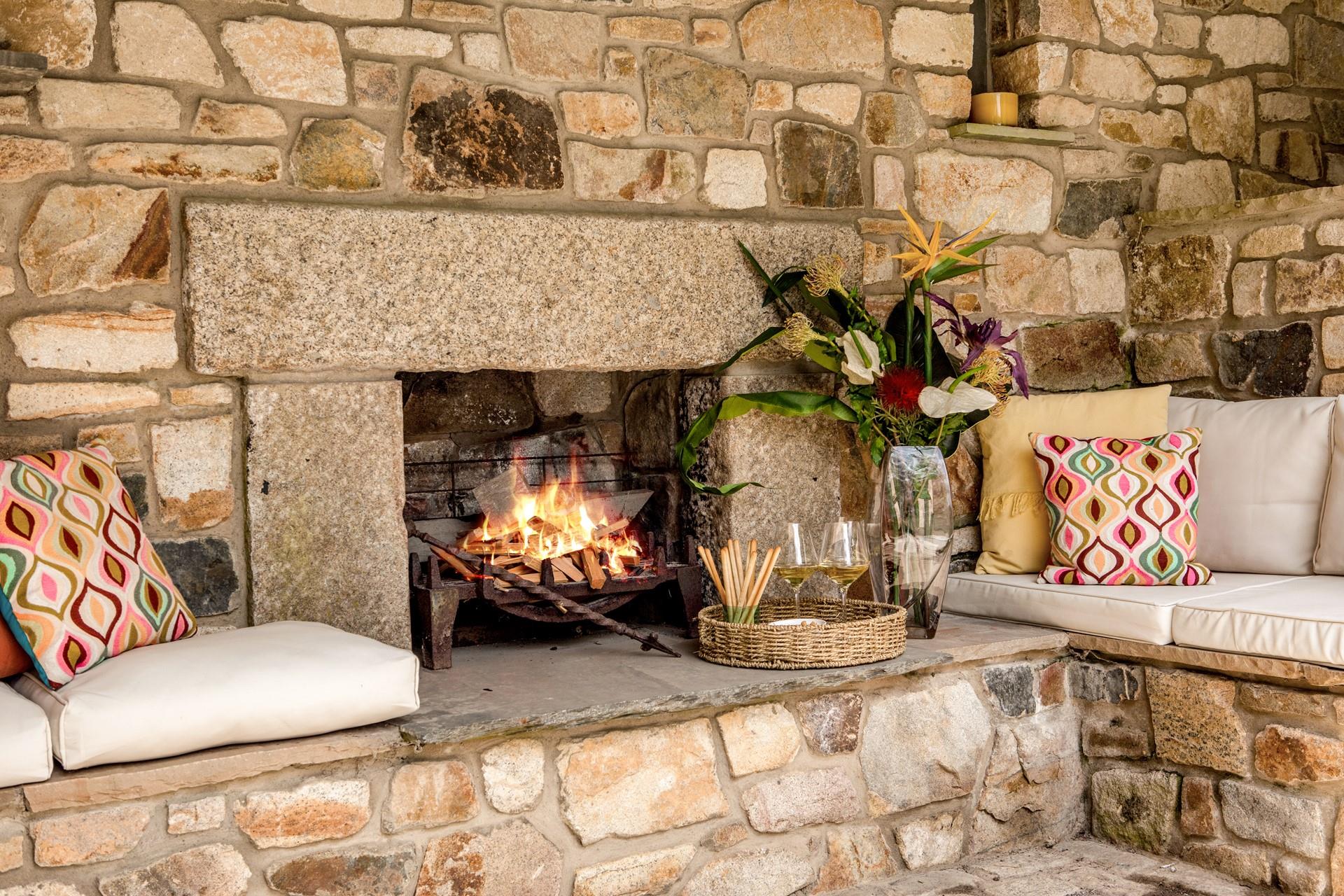 Light the fire as the evening gets chilly and watch the sunset on the day.