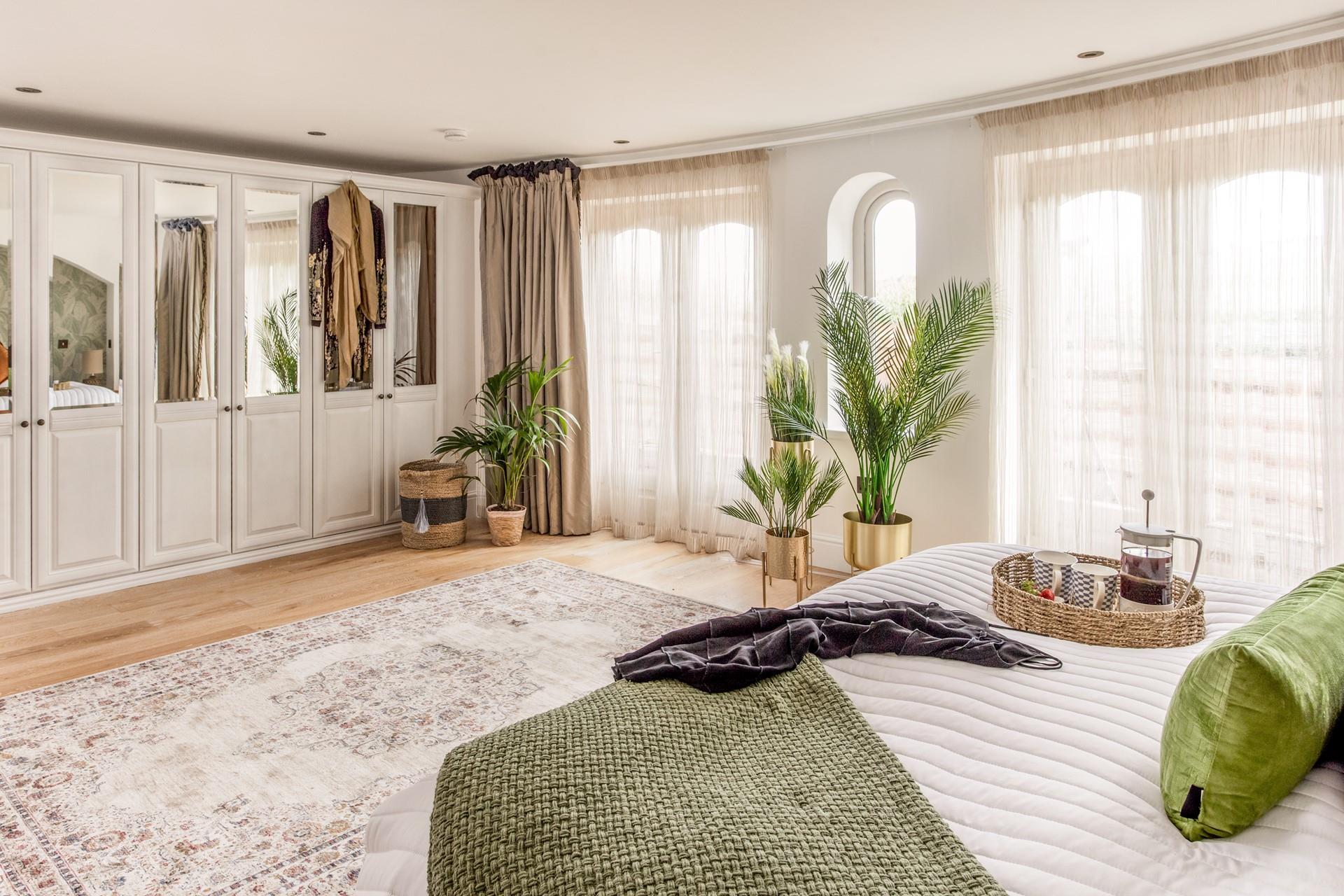 The large built-in wardrobes are perfect for all your holiday clothes in bedroom 1.