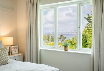 Wake up to gorgeous sea views from bedroom 2.