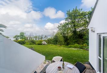 Enjoy long lazy lunches on the patio looking at the beautiful ocean.