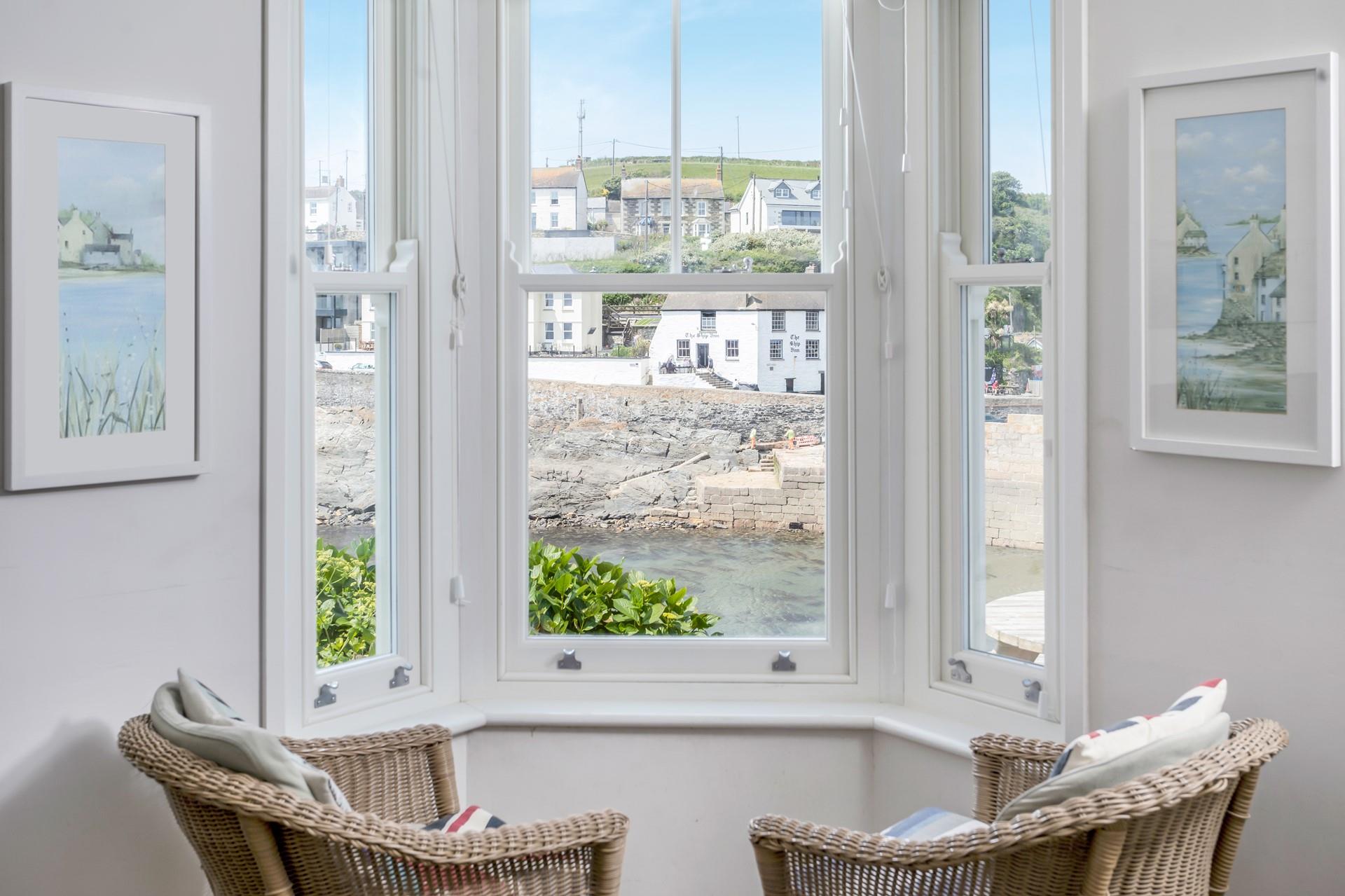 Sip your afternoon cup of tea in the window watching the swimmers and paddleboarders mosey up the harbour.