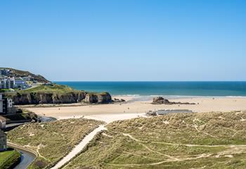 Take the short walk down to the soft sand and spend the day on the beach.