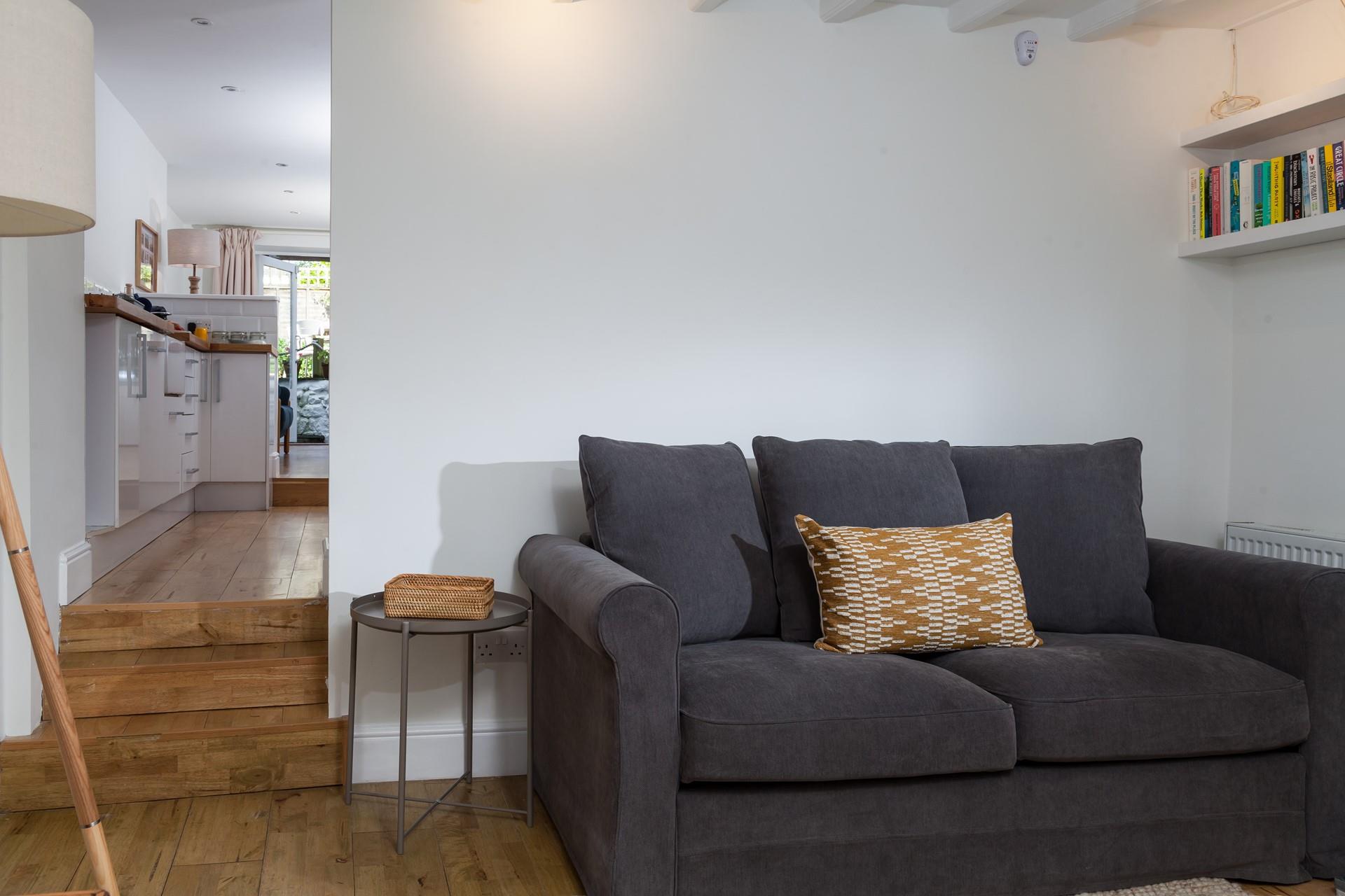 Unwind in the sitting room after a delicious meal.