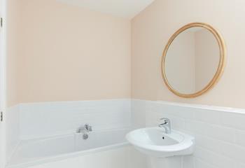 Run a relaxing bath and unwind after a ramble on the coast path.