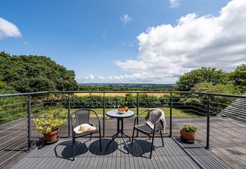 Pour yourself a glass of wine and soak up the sunshine and countryside views.
