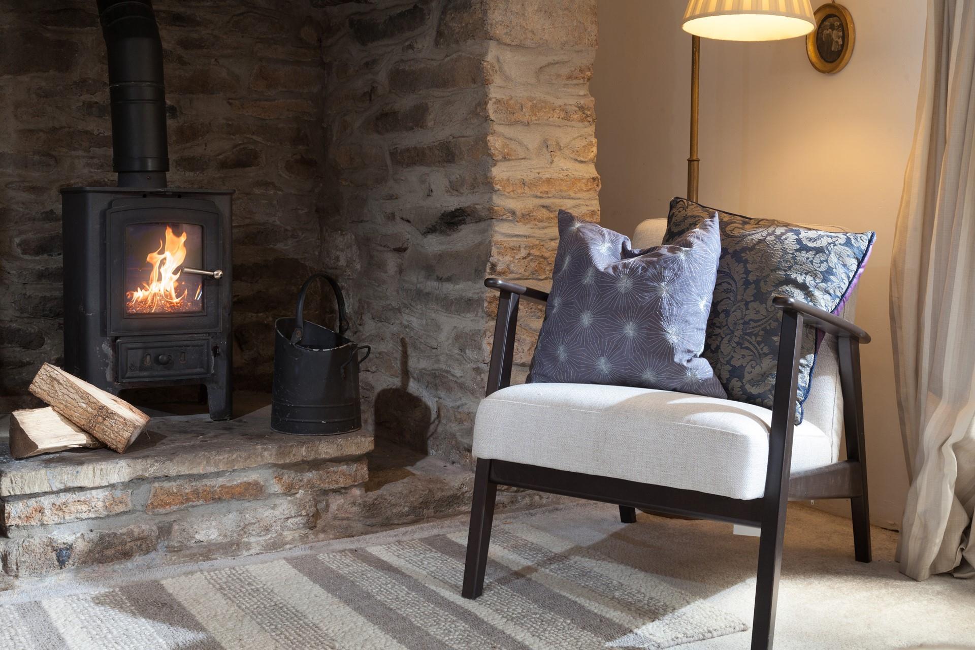 Cuddle up in front of the crackling woodburner with a hot chocolate.