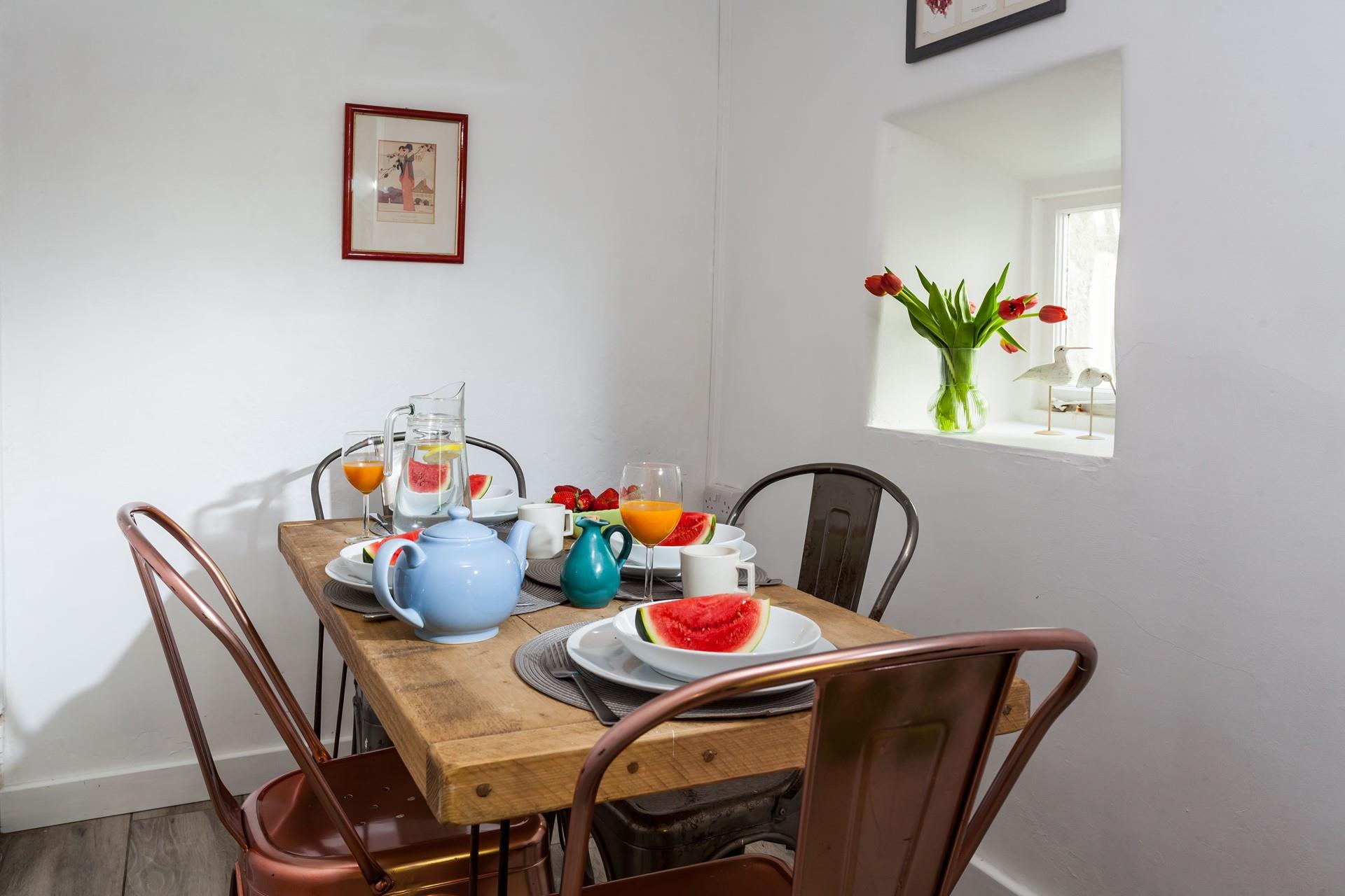 Tuck into breakfast and head out for a walk along the coast path.