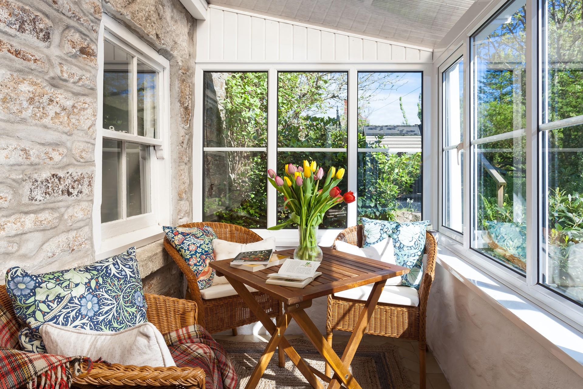 Tuck into breakfast in the conservatory to start the day.