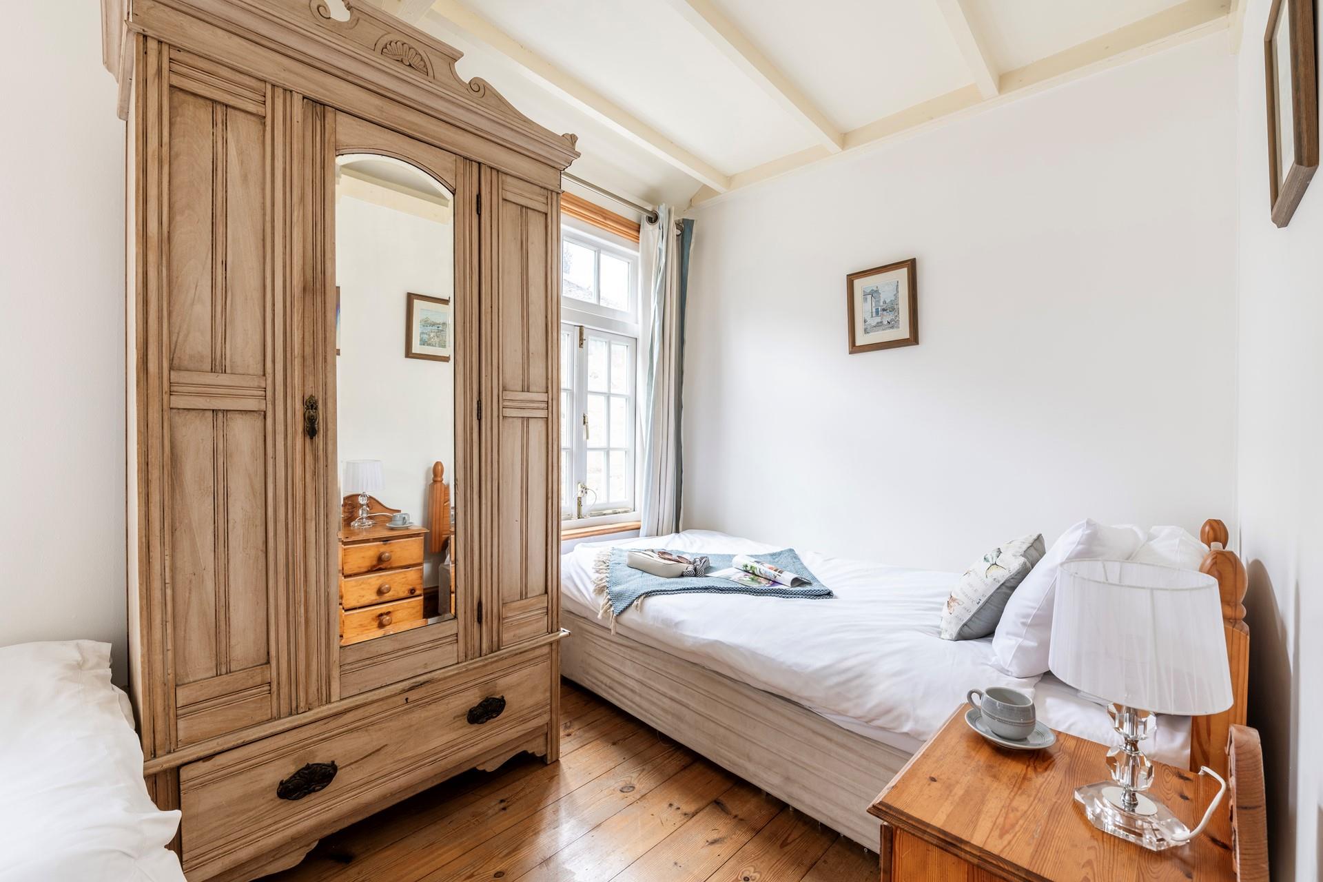 There is plenty of wardrobe space for all your holiday clothes!