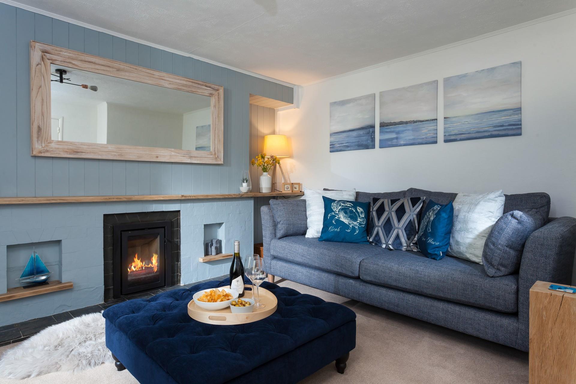 Relax in the coastal-inspired decor with your nearest and dearest.