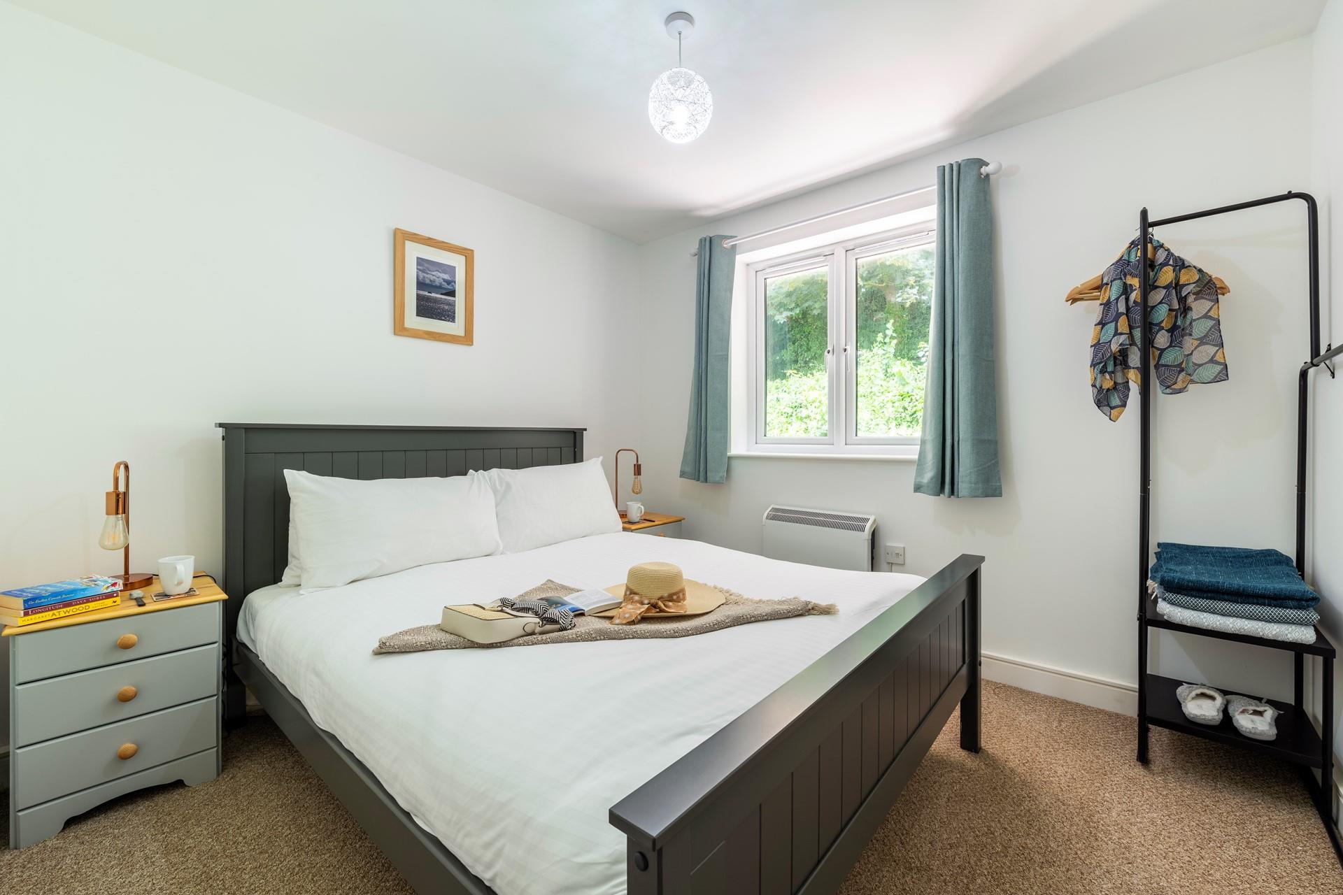 The king size bed offers a sumptuous night's sleep.