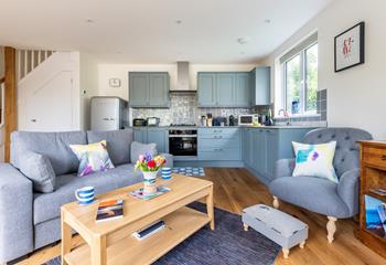 The open plan living space is ideal for spending quality time together.