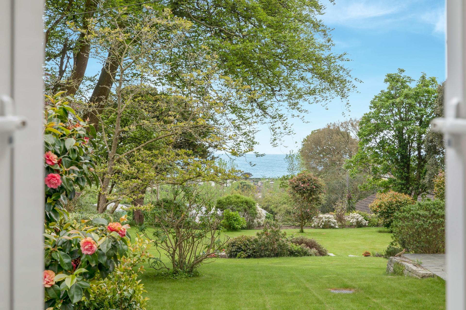 Take in the sea views through the trees.