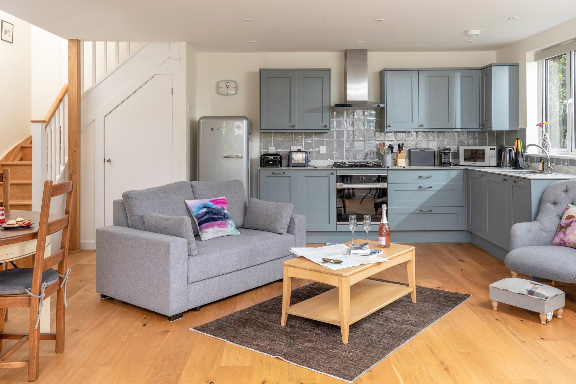 Sit on the sofa and relax in the evening after a busy day exploring.