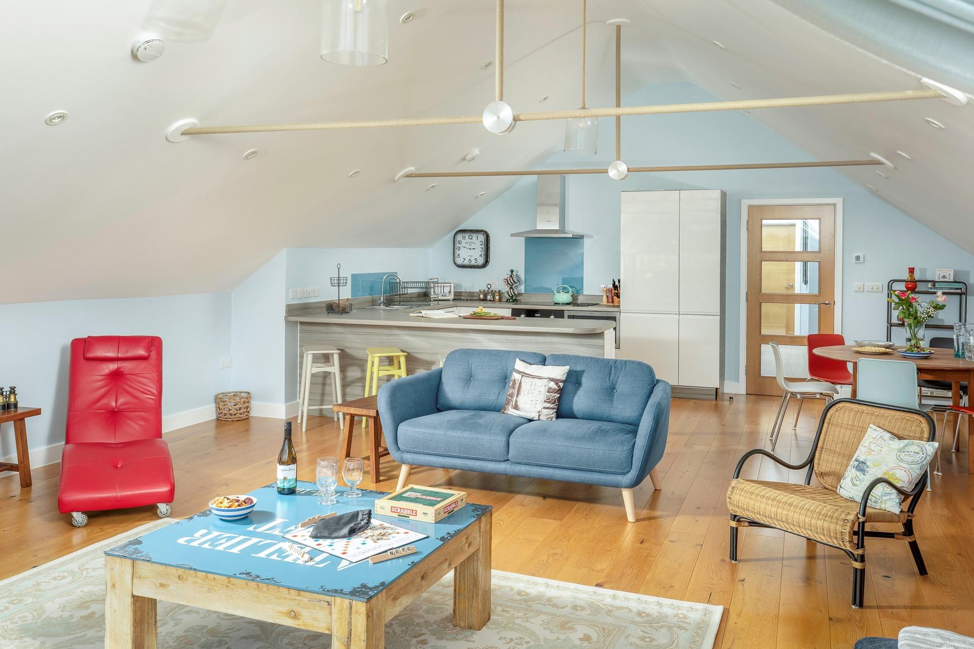 The kitchen has a large amount of worktop space perfect for rustling up delicious feasts.