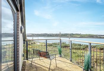 Sit and relax on the balcony enjoying the views.