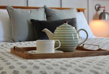 Sip your morning tea in bed before heading out to explore St Ives.