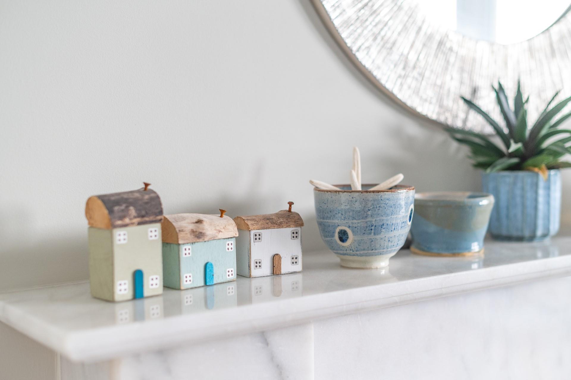 Pretty coastal decor reflects the close proximity to Porthminster Beach.