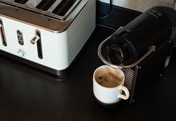 Sip your morning coffee before heading out to wander the pretty streets of St Ives.