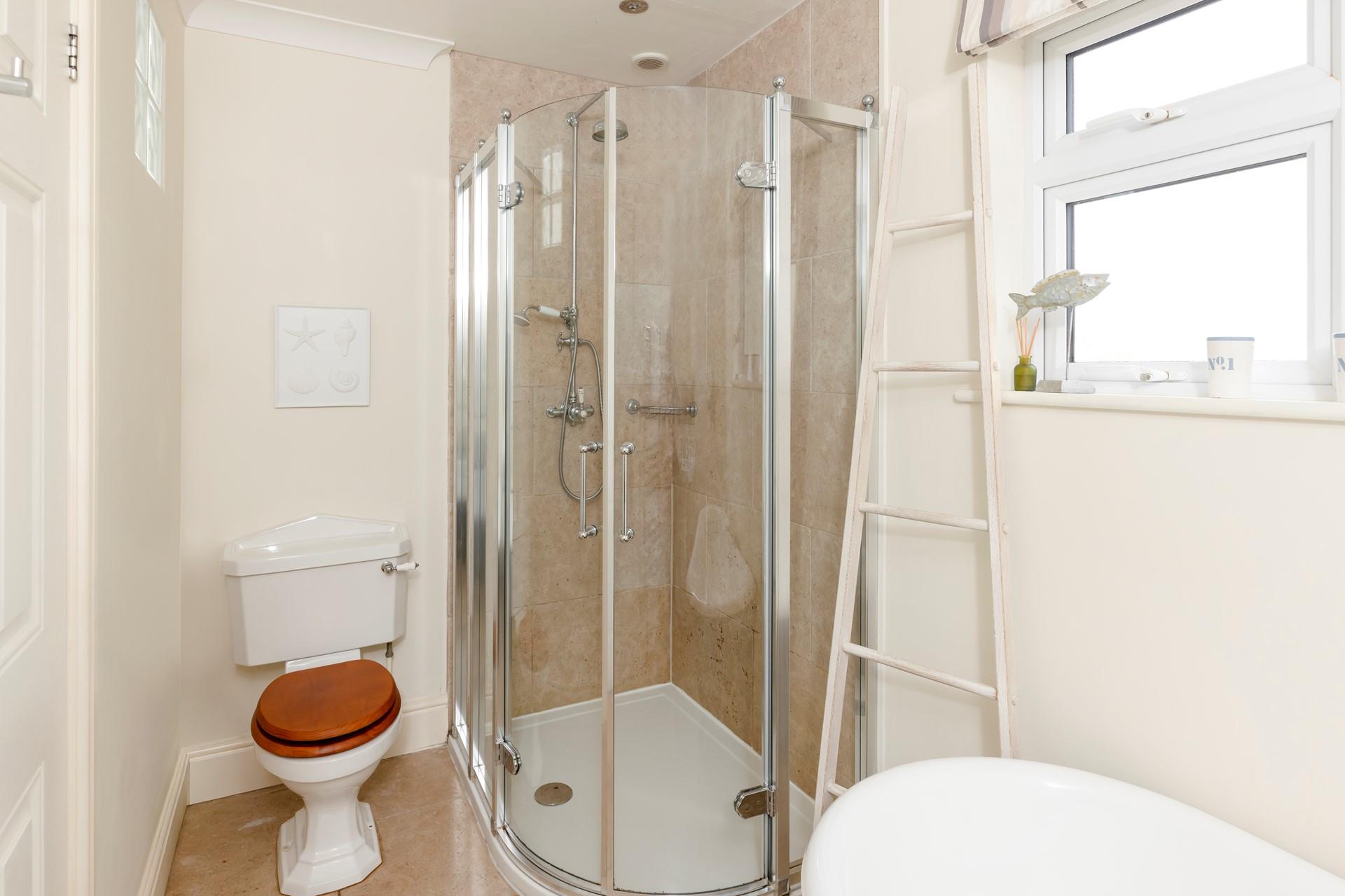 Start the day with an invigorating morning shower.