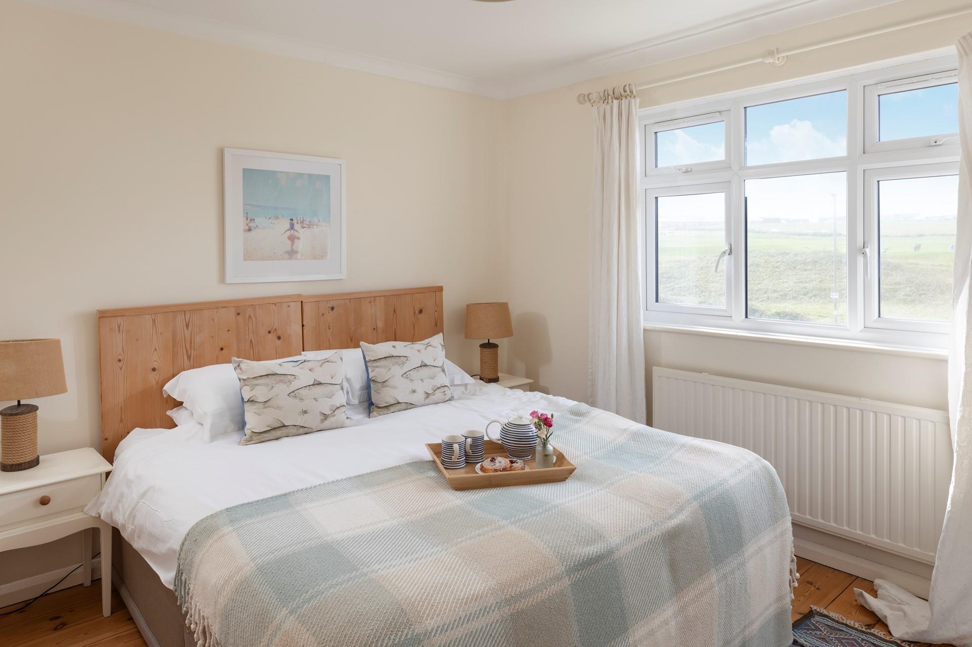 Wake up to views across the golf course each morning.