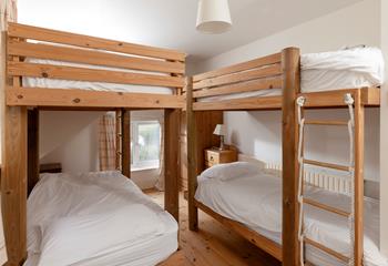 The kids will love the bunk beds in bedroom 4!