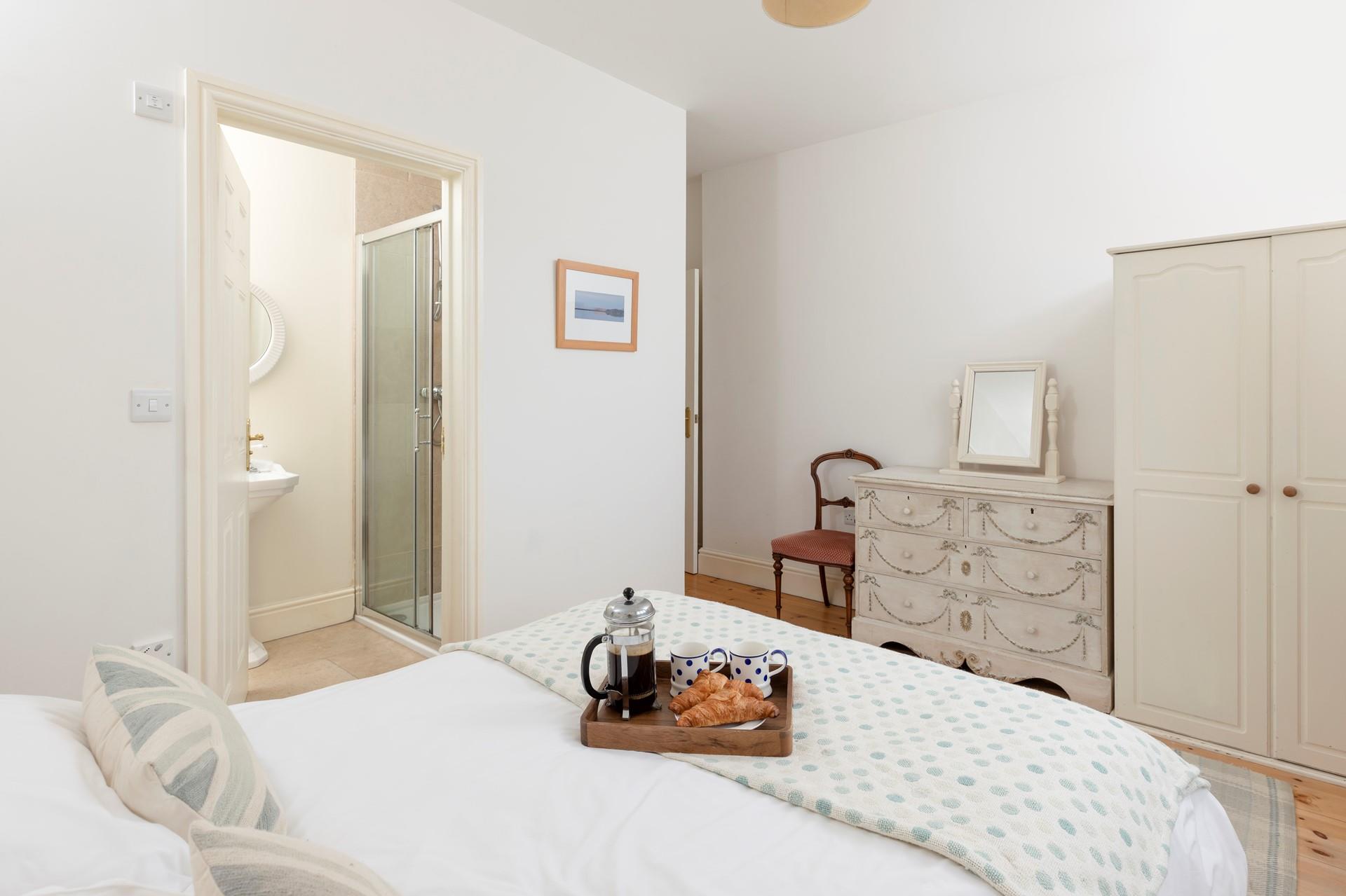 Get ready for the day in the handy en suite shower room.