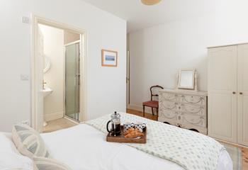 Get ready for the day in the handy en suite shower room.