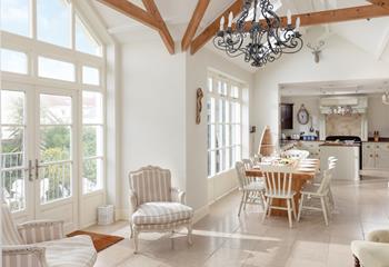 The open plan living space is ideal for the whole family to gather.