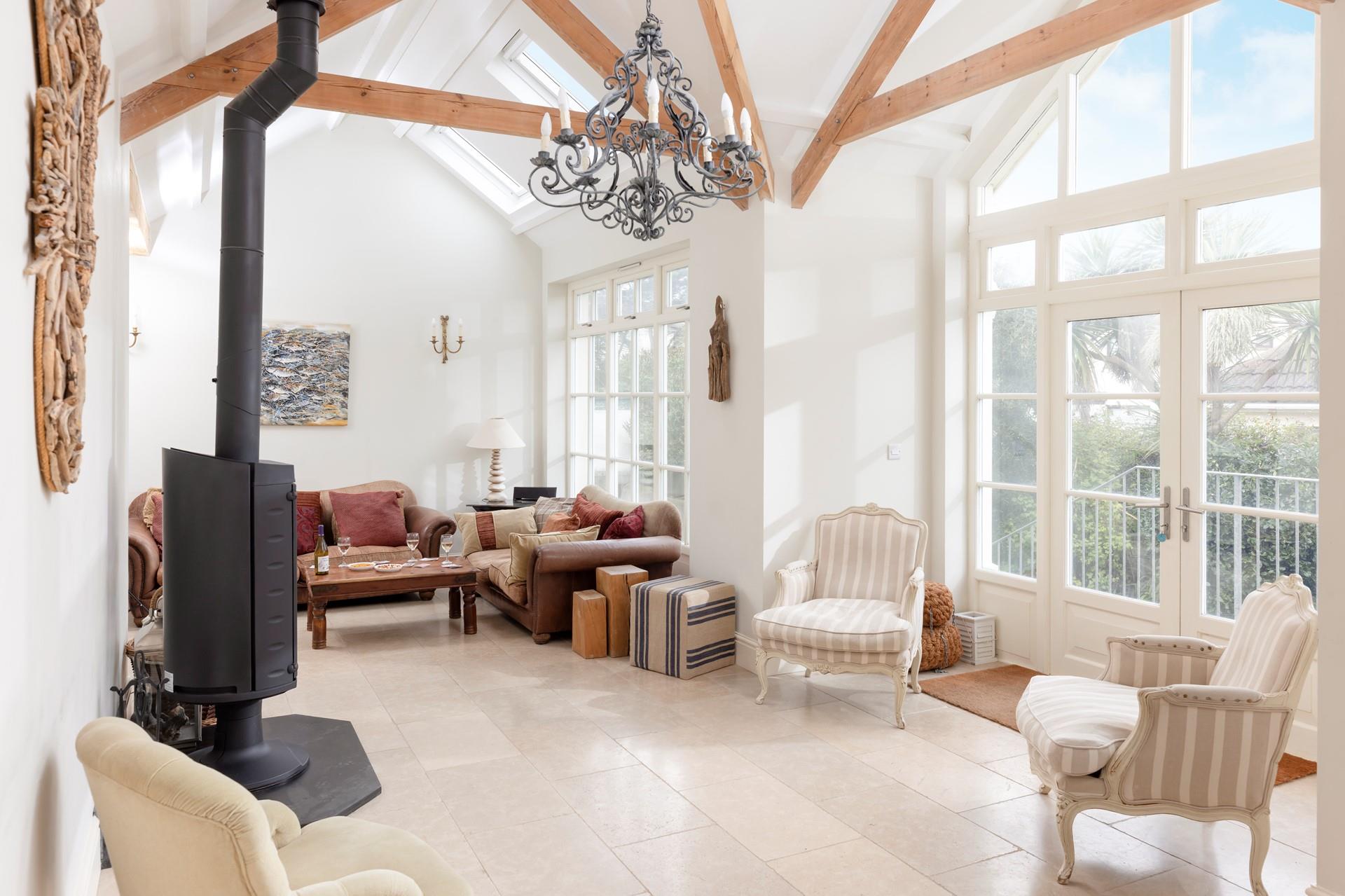 There are plenty of areas to sit and relax in the orangery!