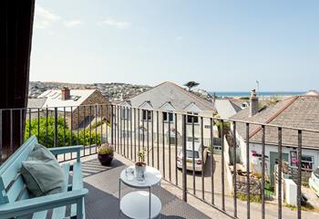 The balcony is perfect for a cold G&T after a day in the sun. 