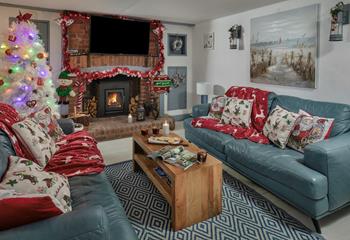 Christmas nights can be spent in the cosy sitting room.