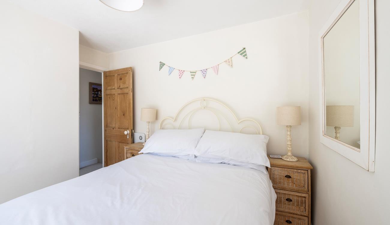 Bedroom 2 has a double bed to tuck into each evening.